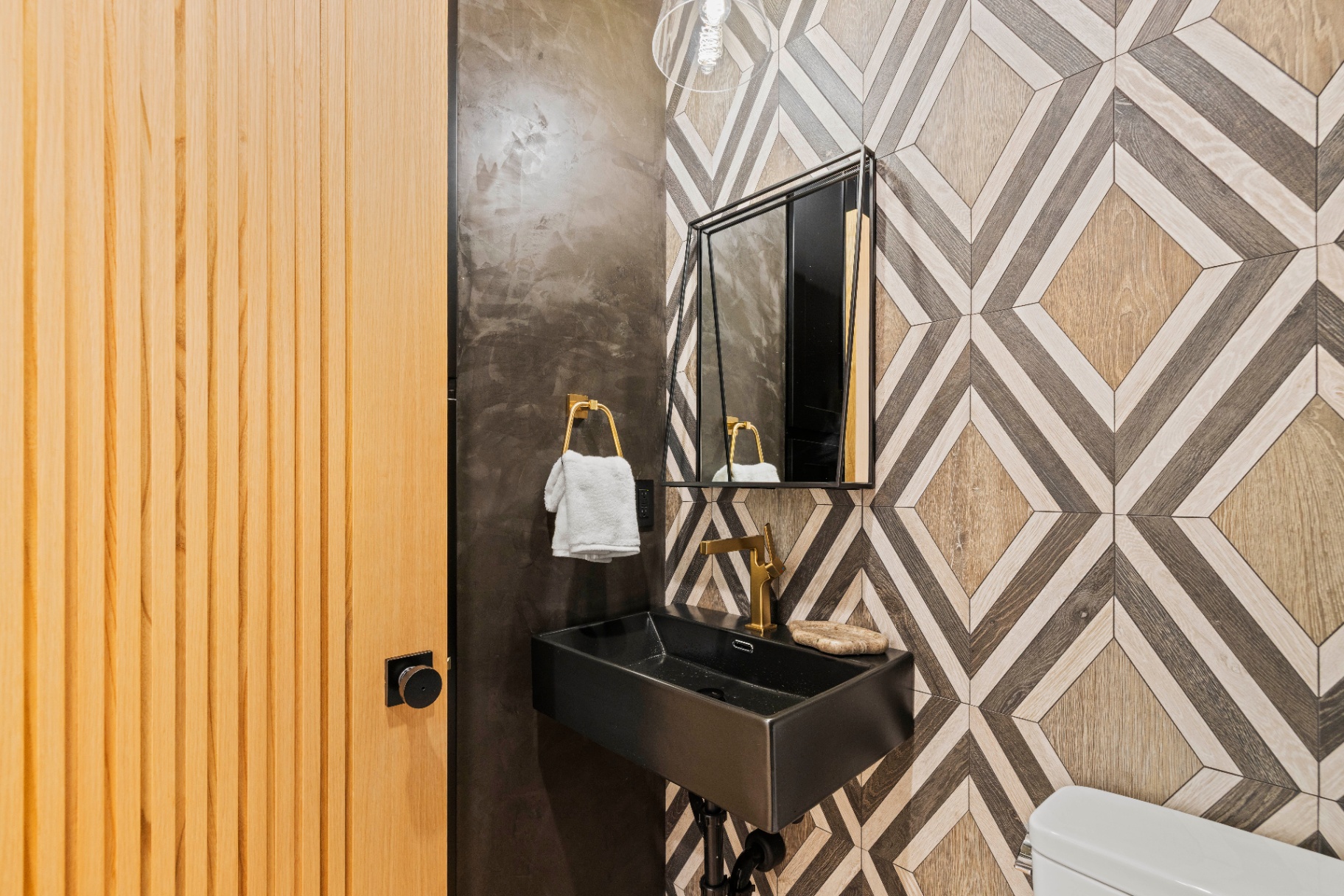 powder room — statement finishes