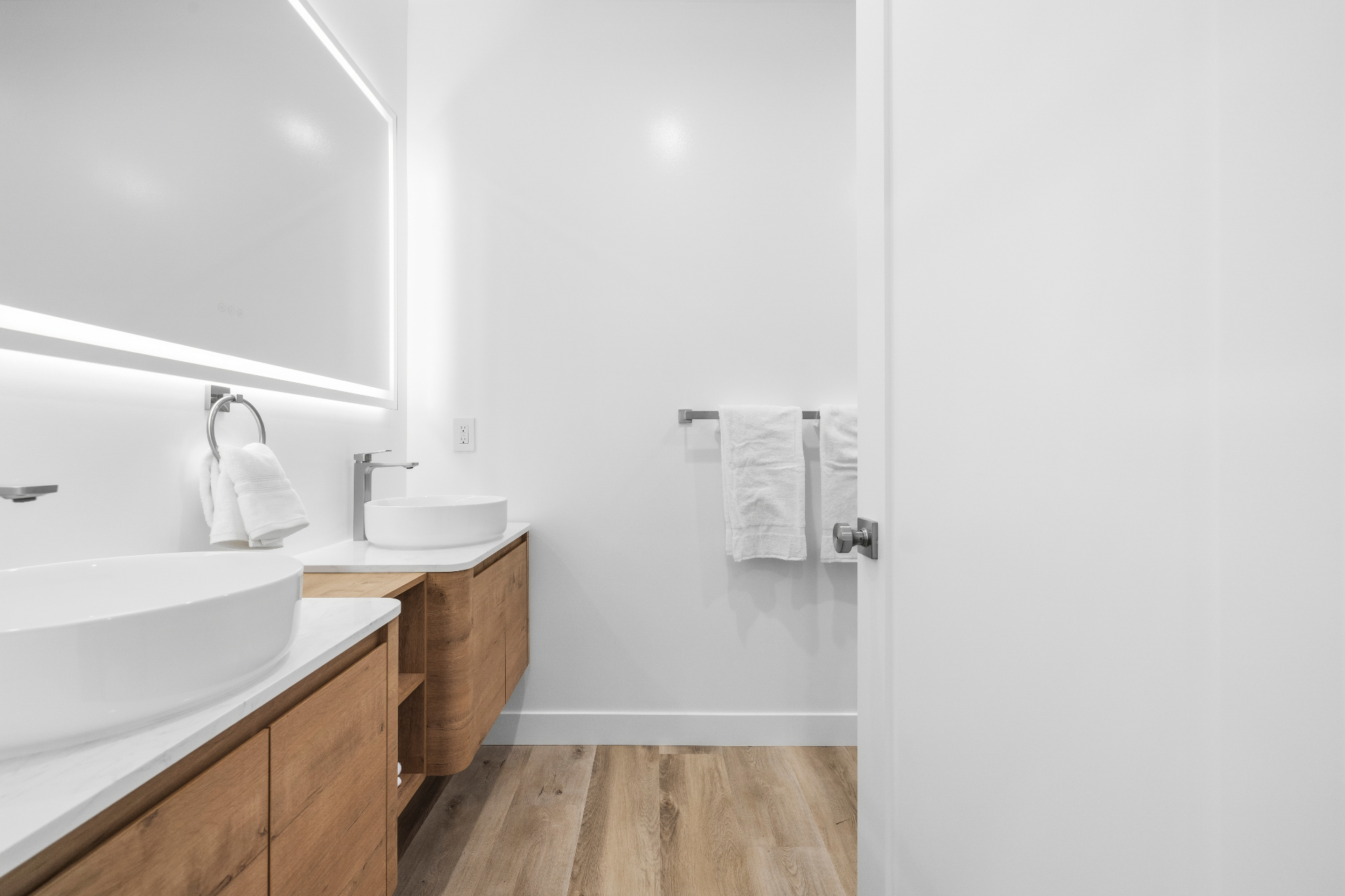 primary bathroom — double vanity
